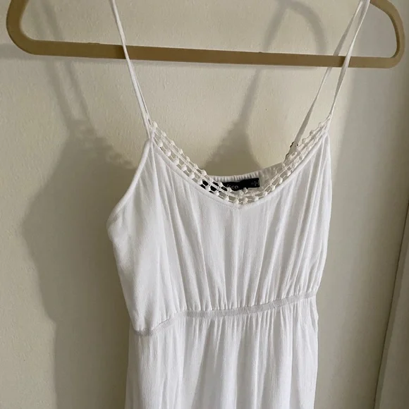 Ark & Co White Crochet Maxi Dress Small - Picture 3 of 6